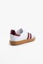 Women's Casual Sports Shoes White Burgundy Sneaker - 3