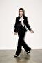 Black Judge Collar Buttoned Velvet Jacket - 2