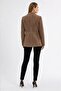 Louisa Camel Blazer Women's Genuine Suede Jacket - 3
