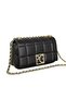 PG Classic Quilted Chain Crossbody Bag Flap Retro Shoulder Bag with Zippered Interior Compartment for Women - 2