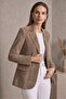 Louisa Camel Blazer Women's Genuine Suede Jacket