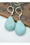 Turquoise Stone Earrings - Multicolor -