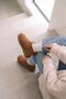 Mini Suede Sheepskin Inside Thin Sole Women's Boots Brown - 2