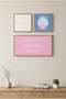 You Can Do Hard Things and Breath Written Motivational - Set of 3 Wooden Frame Look Mdf Paintings