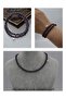 Pearl and Crystal Bracelet or Choker Necklace - Purple -