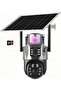 4G Sim Solar Camera Wireless Surveillance Camera PTZ Security Camera Dual Lens Solar Panel CCTV Secu