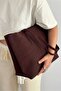Mara Suede Shopper Bag - Shoulder Bag (Burgundy)