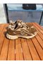 Thick Sole Women's Sneaker, Suede, Genuine Leather, 4cm - 2