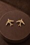 Mini Swallow Gold Earrings