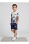 Boy's Palm Tree Pattern T-Shirt and Shorts Two-Piece Set - 2