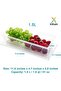 6 Fridge Storage Boxes Fridge Organizer With Removable Drain Plate&Lid Stackable Fridge Storag - 2