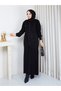 Pleated Sleeve and Skirt Detailed Jacket Set - 2
