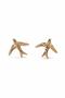 Mini Swallow Gold Earrings - 2