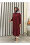 Merseerized Full-Length Tunic Burgundy