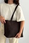 Mara Suede Shopper Bag - Shoulder Bag (Brown) - 6