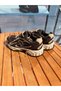 Thick Sole Women's Sneaker, Suede, Genuine Leather, 4cm - 3