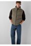Water-Repellent Stand-Up Collar Loose Fit Puffy Men's Vest. - 2
