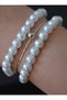 Pearl bracelet set - multicolored -