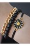 Onyx Stone Bracelet Set - Multi-Colored - 2