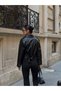 Women's Crop Leather Jacket - 5