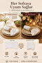 Napkin Holder 6-Piece Bohemian Napkin Set Wedding 100% Cotton Crinkled Textured Engagement Organization Table Napkin - 6