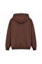 Unisex Oversize Black Hooded Sweatshirt Suitable for School, 3 Thread Threaded Kangaroo Pocket Casual Sports Top Wear - 8