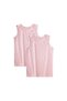 Double Wide Strap Undershirt 2-11 Years Powder Pink - 2