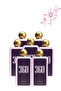 7 قطع من عطر 360 Pour Femme سعة 100 مل