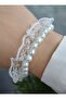 Pearl lace bracelet - white - - 2