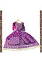 Purple Printed Viscose Rayon Anarkali Kurta Set with Dupatta - ALV2037 | Purple-Size:L-40-Inches - 4
