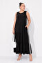 Plus Size Contrast Collar Zippered Jacket Sleeveless Dress Sporty Stylish Women's Two Piece Set - 5