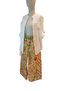 Women's Multi-Colored Ethnic Shawl Patterned Hand Embroidered Wide Leg Bohemian Trousers with Elastic Waist - 4