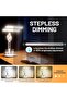 مصباح مكتب LED مزدوج الرأس مع ساعة رقمية وشحن USB، 3 درجات حرارة لونية قابلة للتعديل للمكتب - 3