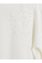 Embroidered Soft Touch Women's Sweatshirt Tunic - 3
