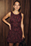 Theory Women's Patterned Hem Balloon Black Dress