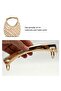 16 cm Curved Model Bag Handle Light Golden Color