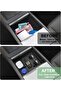 for Tesla Model 3 2024 Center Console Organizer - Upper Center Console Storage Tray Box Interior Acc - 3