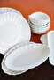 Derya 16 Piece Porcelain Breakfast Set for 6 People - 8