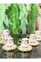 Arow Queen Art 6-Person Porcelain Turkish Coffee Cup Set - 2