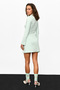 Pola Women's Polo Collar Buttoned Short Green Dress - 6