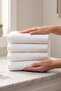 White Natural Color 4-Piece 100% Cotton Towel Set 50X90 - 2
