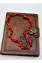 Coral Necklace - Red - - 4