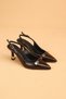 Women's Thin Heeled Buckle Croc Evening Dress Shoes High Heels - 3