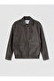 Standard Fit Shirt Roba Collar Men's Leather Look Jacket for Style Enthusiasts from Uzg Store - 7