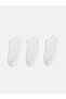 Alita City White with Difference 3-Pack Women's Booties Socks