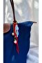 Colorful Beaded Bag Charm – Red - 3