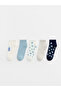 Esvab • Modern & Distinctive Floral Women's Booties Socks 5-Pack - 2