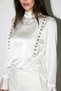 Cream Front Brit Button Detailed Blouse - 3