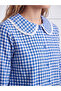 Esvab • Modern & Distinctive Bebe Roba Collar Checkered Embroidered Women's Pajama Set - 4