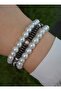 Hematite Veince Bracelet Set - Multicolor - - 3